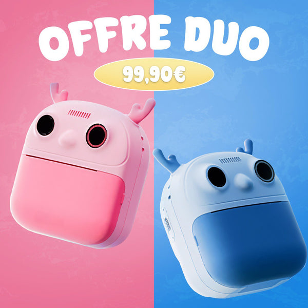 PACK DUO KIDIPIX- Mini caméra imprimante